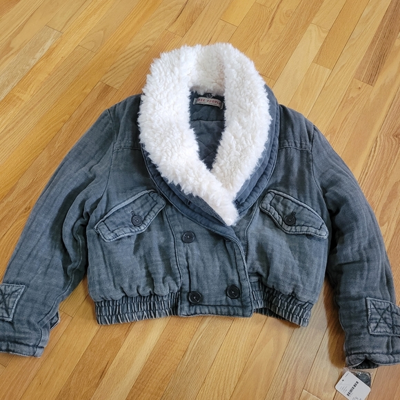 NWT!! Free People Georgia Teddy collar Jacket - Picture 4 of 17